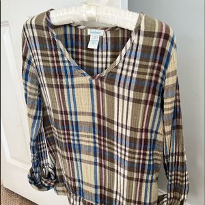 Gauze Sundance top with tie waist